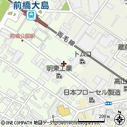 三山アドコス生コン株式会社　前橋工場周辺の地図