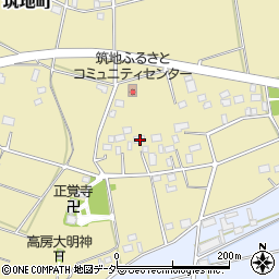 茨城県水戸市筑地町652周辺の地図