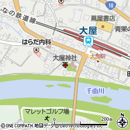 大屋神社周辺の地図