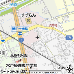 茨城県水戸市浜田町413周辺の地図