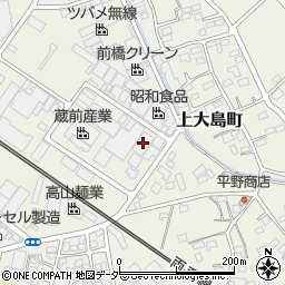 田村製作所上大島工場周辺の地図