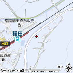 茨城県笠間市稲田2589周辺の地図