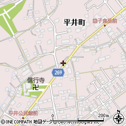 栃木県栃木市平井町529周辺の地図