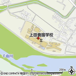 上田養護学校　進路周辺の地図