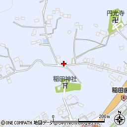 茨城県笠間市稲田957周辺の地図