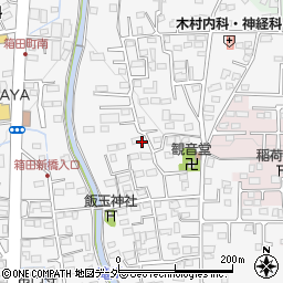 群馬県前橋市箱田町周辺の地図