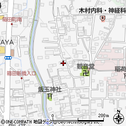 群馬県前橋市箱田町周辺の地図