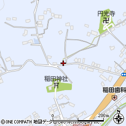 茨城県笠間市稲田820周辺の地図