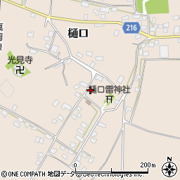 茨城県筑西市樋口401周辺の地図