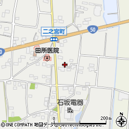前橋二之宮郵便局周辺の地図