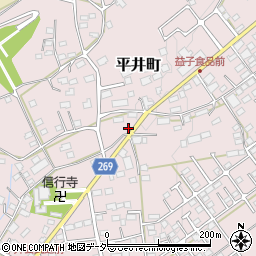 栃木県栃木市平井町528周辺の地図