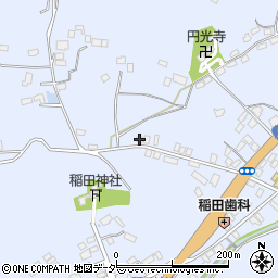 茨城県笠間市稲田927周辺の地図