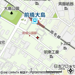 群馬県前橋市天川大島町1316-32周辺の地図