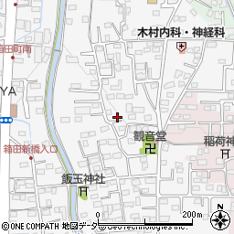 群馬県前橋市箱田町442周辺の地図