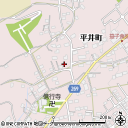 栃木県栃木市平井町508周辺の地図