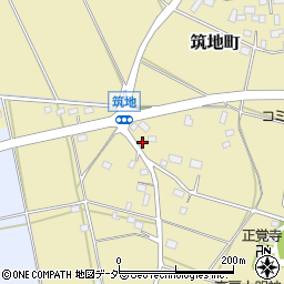 茨城県水戸市筑地町362周辺の地図