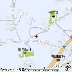 茨城県笠間市稲田929周辺の地図