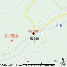 田沢温泉周辺の地図