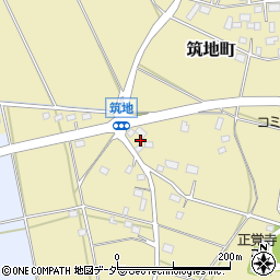 茨城県水戸市筑地町358周辺の地図