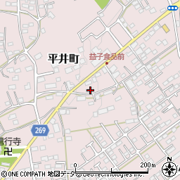 栃木県栃木市平井町490周辺の地図