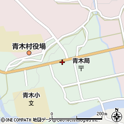 青木バスターミナル周辺の地図