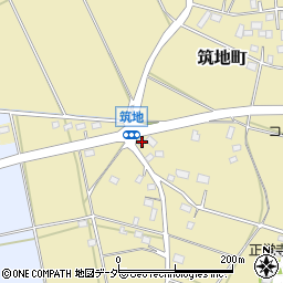 茨城県水戸市筑地町358-3周辺の地図