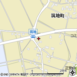 茨城県水戸市筑地町385周辺の地図