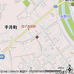 栃木県栃木市平井町204周辺の地図