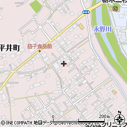 栃木県栃木市平井町176周辺の地図