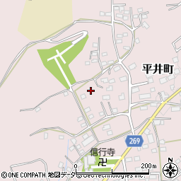 栃木県栃木市平井町519周辺の地図