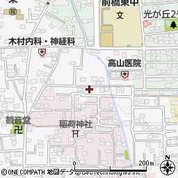 群馬県前橋市箱田町671-17周辺の地図