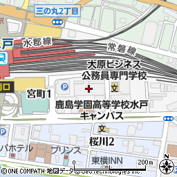 水戸駅南周辺の地図