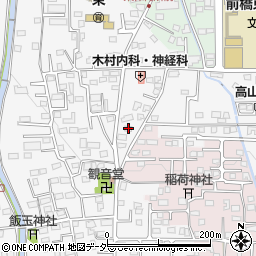 群馬県前橋市箱田町452周辺の地図