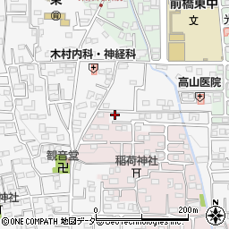 群馬県前橋市箱田町671-36周辺の地図