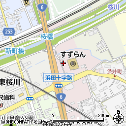 茨城県水戸市浜田町442周辺の地図