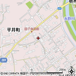 栃木県栃木市平井町142周辺の地図