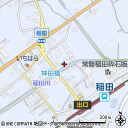 茨城県笠間市稲田2367周辺の地図