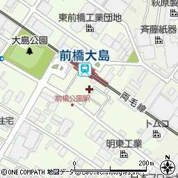 群馬県前橋市天川大島町1316-16周辺の地図