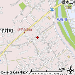 栃木県栃木市平井町174周辺の地図