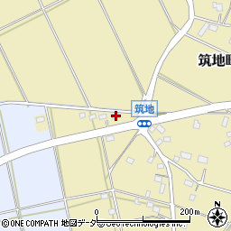 茨城県水戸市筑地町1110周辺の地図