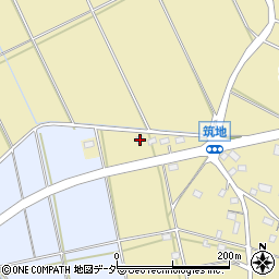 茨城県水戸市筑地町1108-5周辺の地図