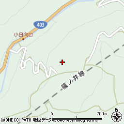長野県安曇野市明科東川手小日向周辺の地図