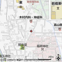 群馬県前橋市箱田町456周辺の地図