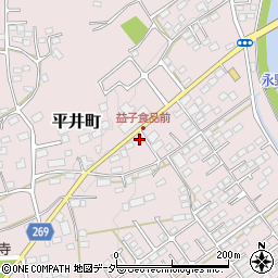 栃木県栃木市平井町494周辺の地図