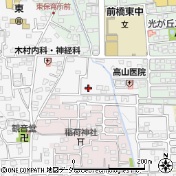 群馬県前橋市箱田町655-1周辺の地図