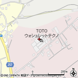 ＴＯＴＯウォシュレットテクノ株式会社　茨城工場周辺の地図