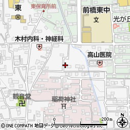 群馬県前橋市箱田町652-13周辺の地図