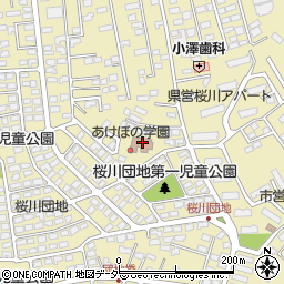 水戸市重症心身障害児通園施設あけぼの周辺の地図
