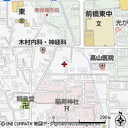 群馬県前橋市箱田町652-12周辺の地図