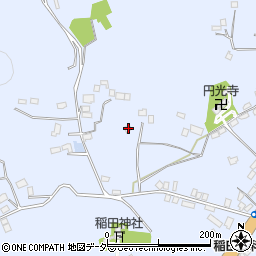 茨城県笠間市稲田1364周辺の地図